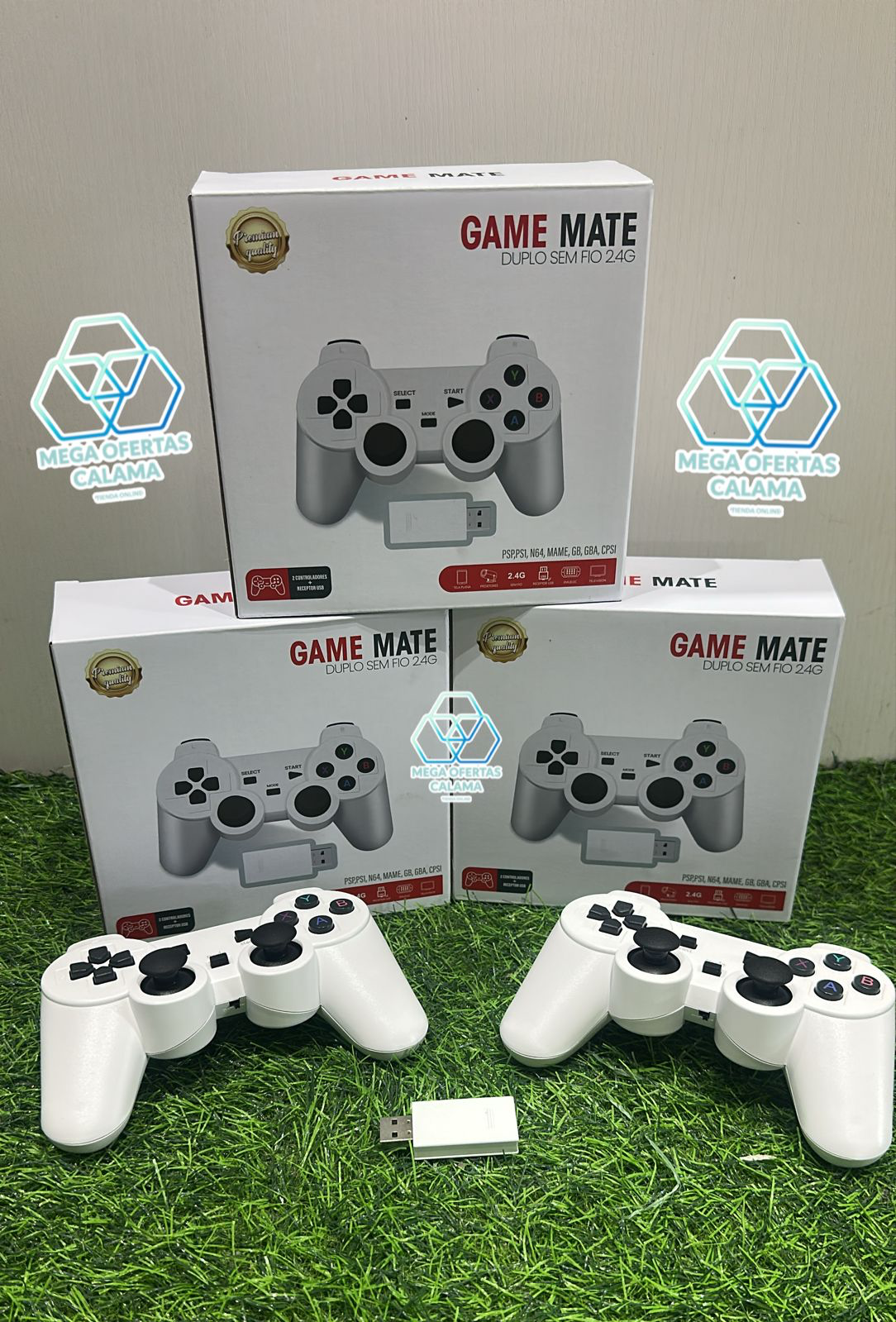 Game Mate - Pack De 2 Manettes - Multijoueur Instantané Et Confort Optimal