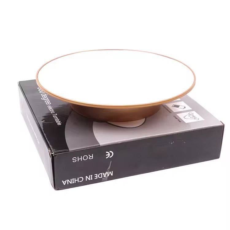 PLATEAU TOURNANT MIROIR ÉLECTRIQUE 360°